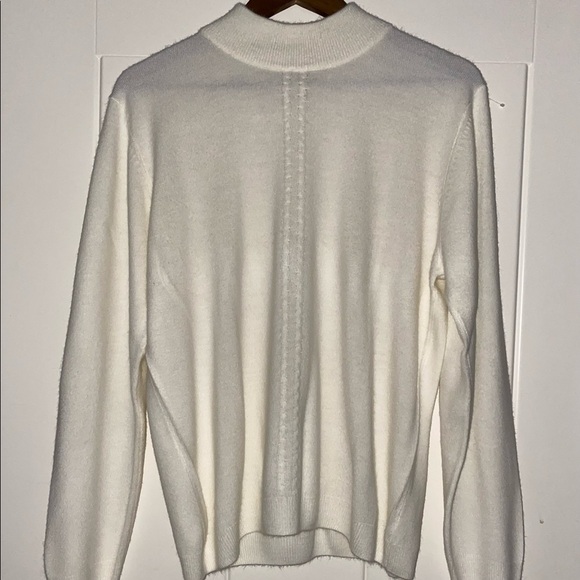Allison Daley High Neck Long Sleeve Sweater‎  r Women L  Grannycore Comfy Soft - Picture 5 of 6